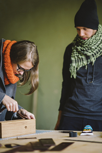 Leather designer Stella Soomlais and Hekkpipe working together