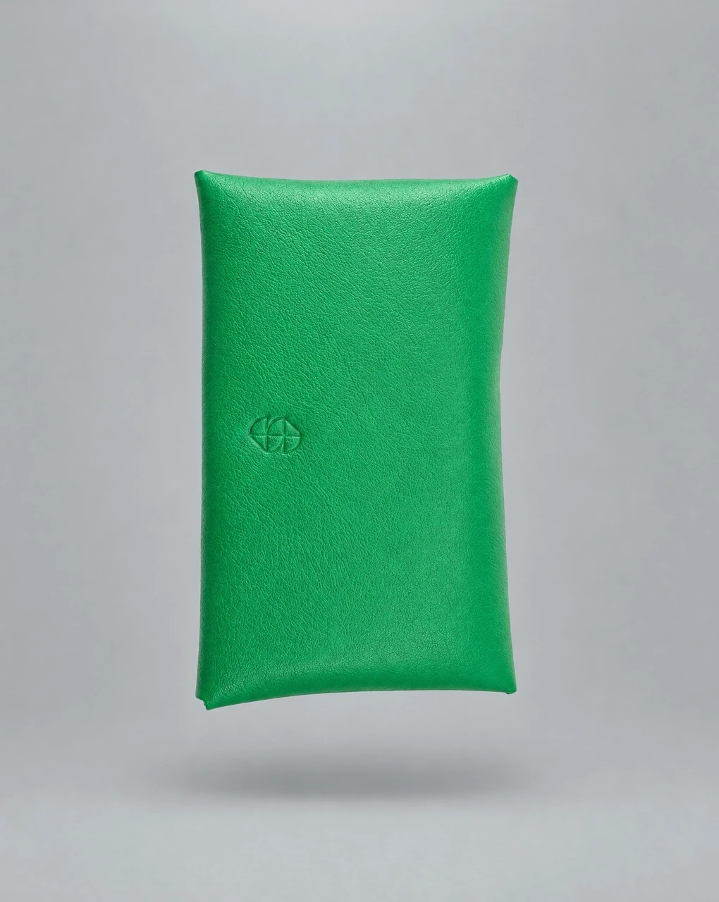 Green Business Card Holder, Brass