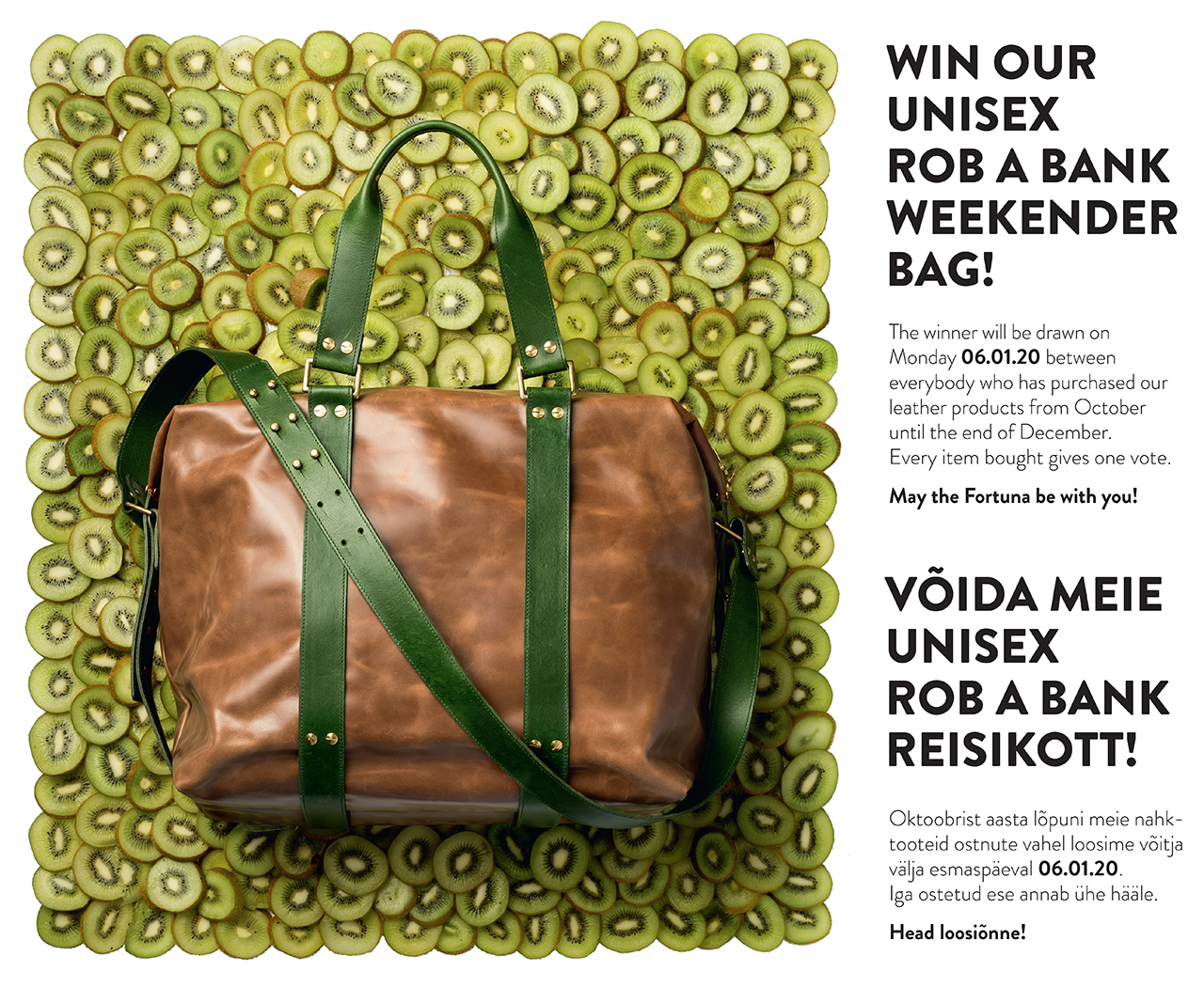 weekender bag campaign